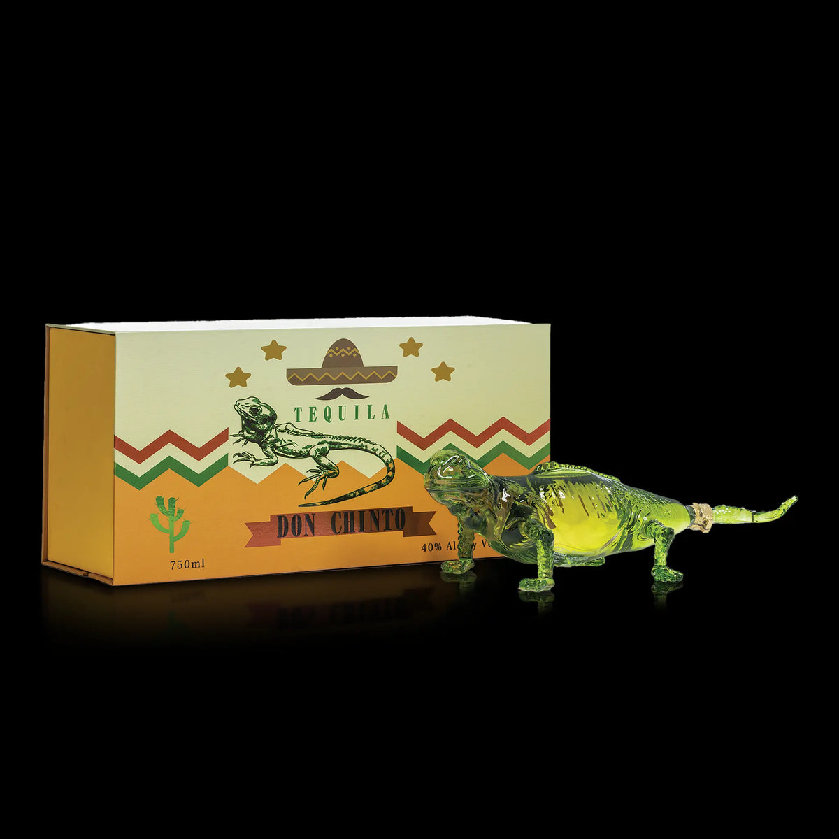 Don Chinto Reposado Tequila Iguana, Green