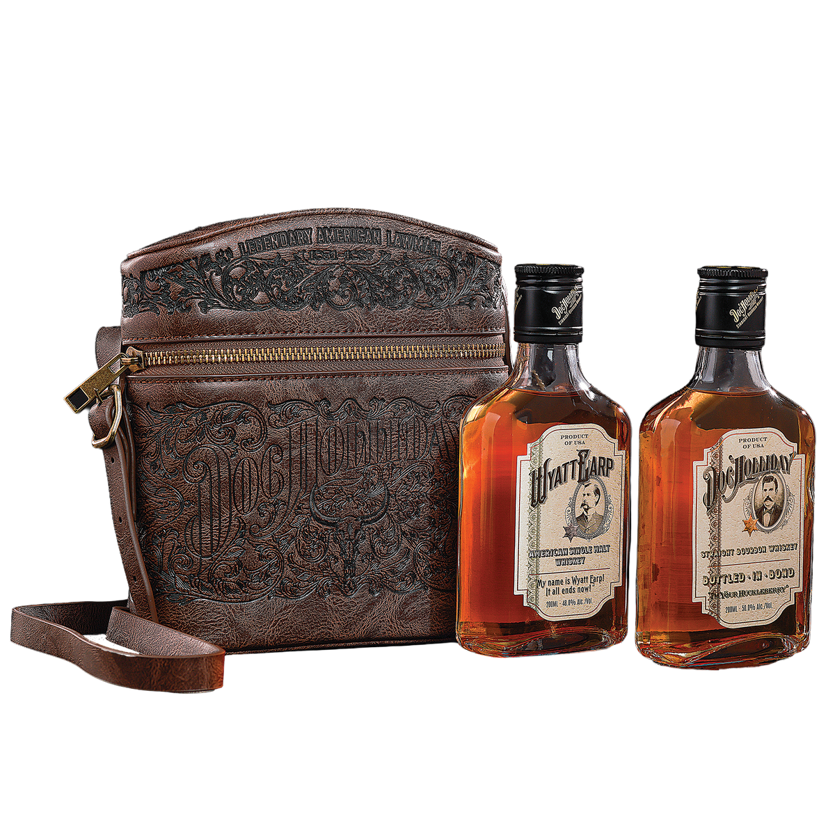 The Frontier Duo: Dual Flask Carrier