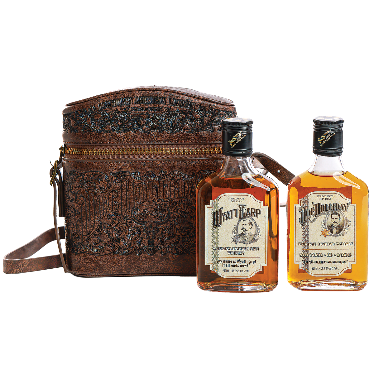 The Frontier Duo: Dual Flask Carrier