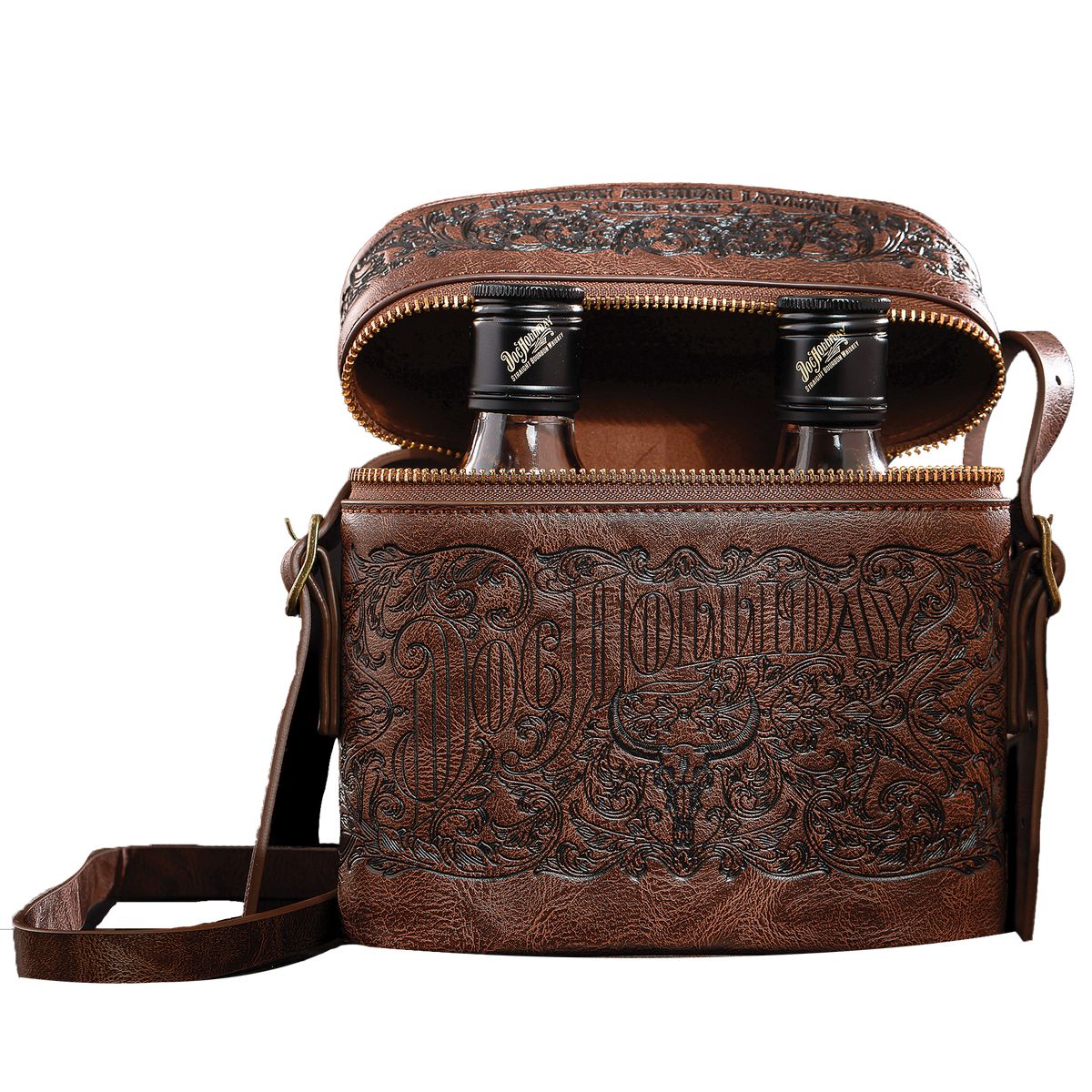 The Frontier Duo: Dual Flask Carrier
