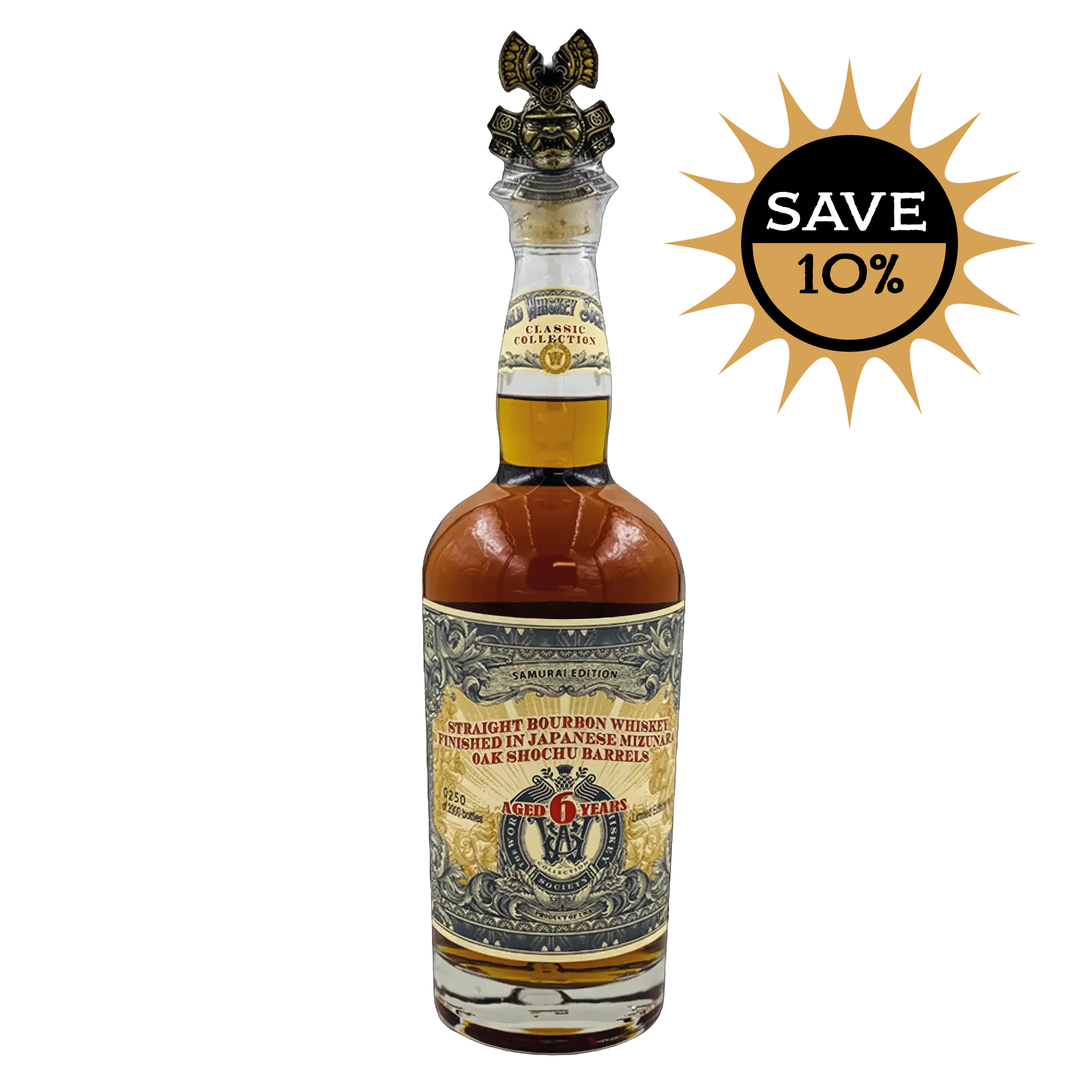 6 YO Straight Bourbon Whiskey finished in Mizunara Barrel - World
