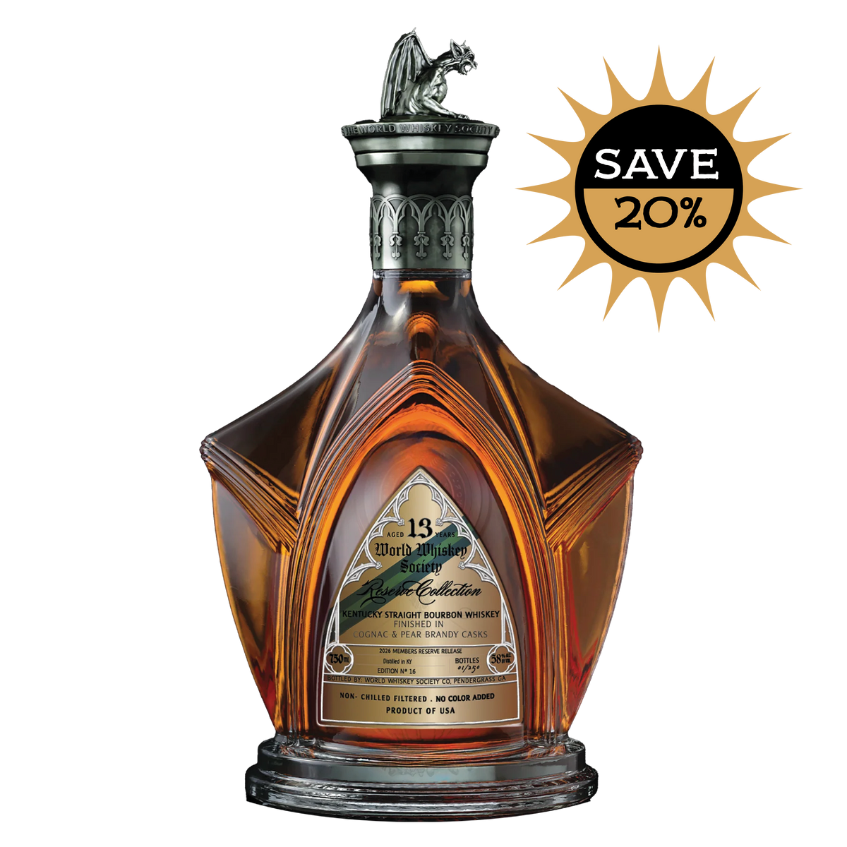 Society Subscription — Release #005 — World Whiskey Society 13 Year Bourbon finished in Cognac and Pear Brandy casks