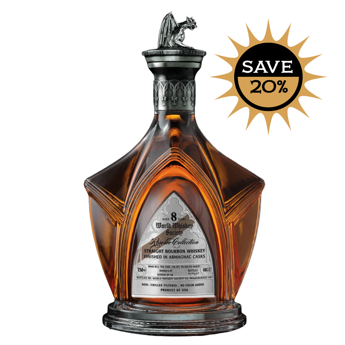 WWS Reserve Collection 8 YO KY Straight Bourbon - Armagnac Finished