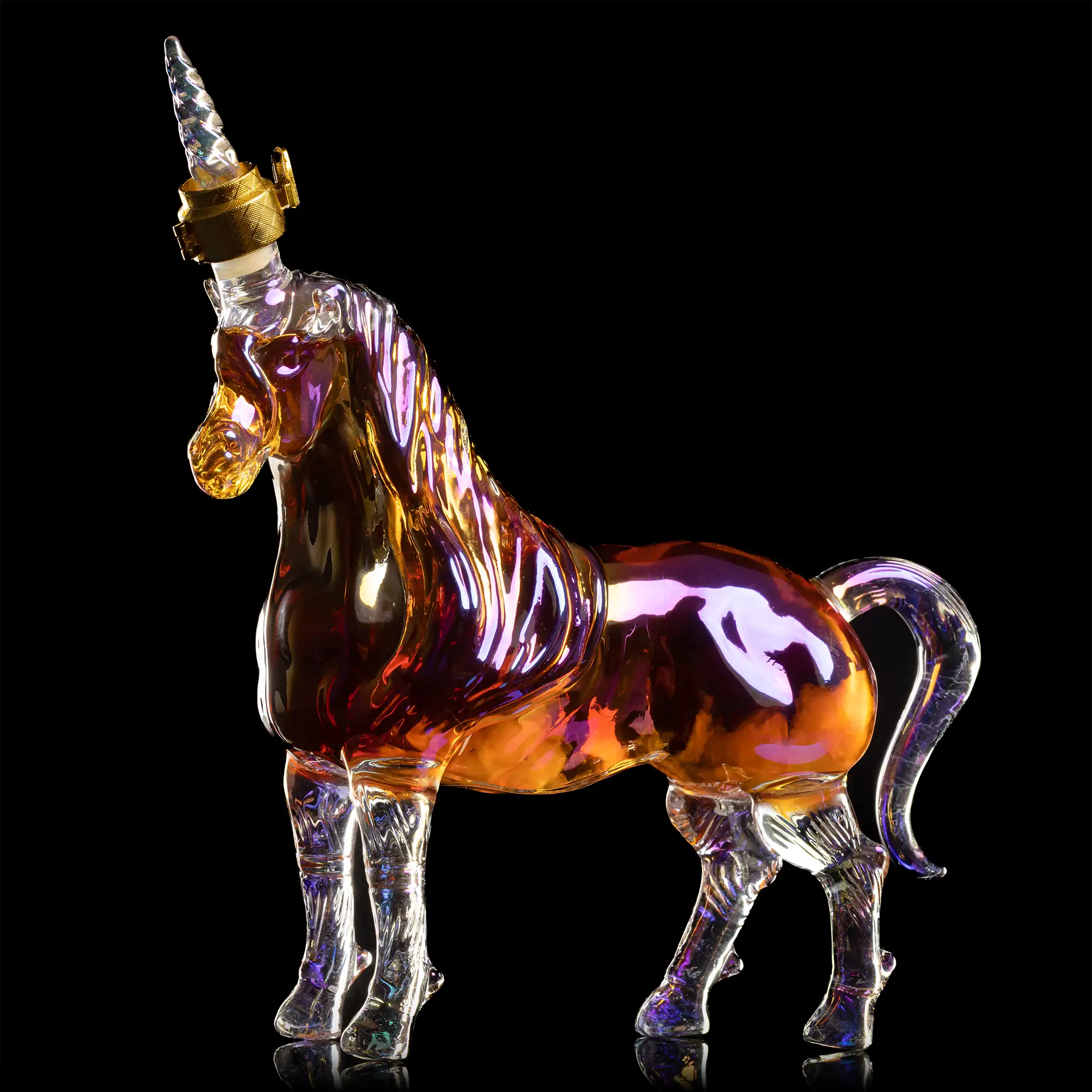 World Whiskey Society Reserve Collection 10 Year Old Kentucky Bourbon Unicorn Bottle